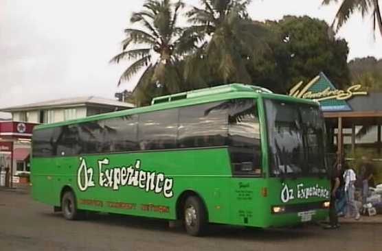 Oz Experience Autobus coach at Airlie Beach